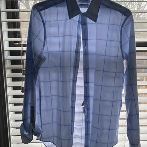Men’s Shirt blue with stripes so 15 or 34-5